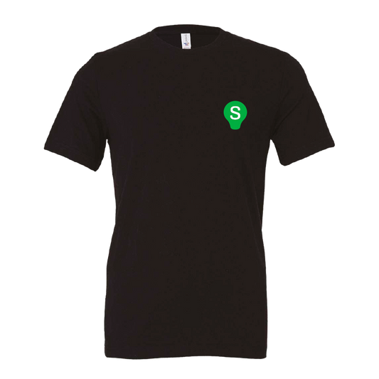 Black Tshirt - Bulb Design (US)